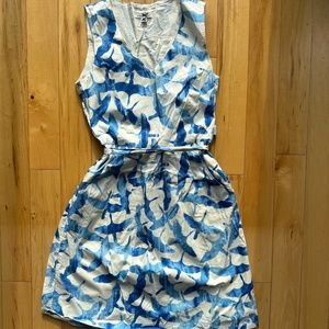 LL Bean Signature Poplin Dress in EUC